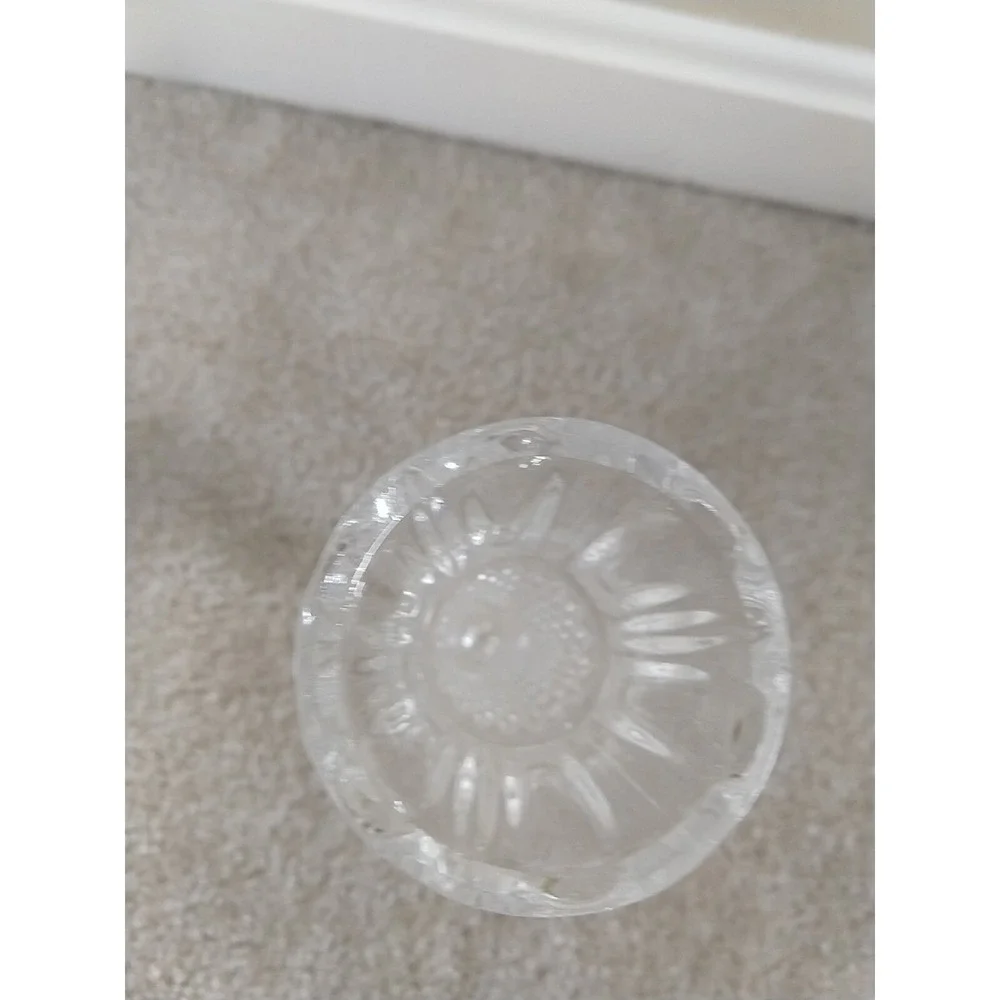 Vintage Anna Hutte Lead Crystal 8 Inch Vase Made In Germany